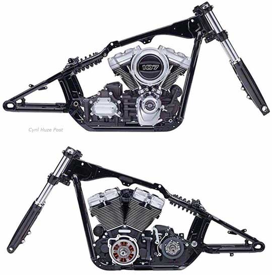 KCINT Chrome Clutch & Brake Cable Set – 1 1/8” Frame, Fits Harley Sportster Softtail Up To 81 – Smooth Clamp